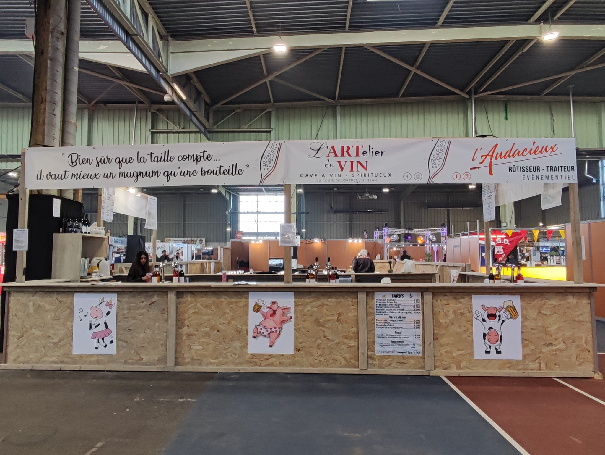 Foire agricole de Tarbes — traiteur L'Audacieux